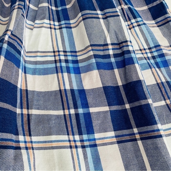 WET SEAL Mini Skirt Plus Size 3X Blue Plaid Schoolgirl Y2K - Picture 6 of 6